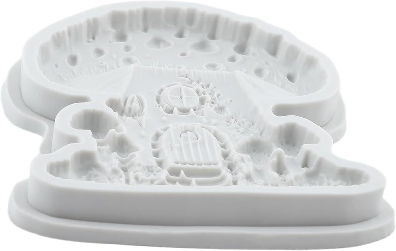 TAOXIBEI Mushroom House Resin Silicone Molds Mushroom House Polymer Clay Mold for DIY Crafts Epoxy Resin Casting Air Dry Polymer Clay Plaster Jewelry Making - Image 3